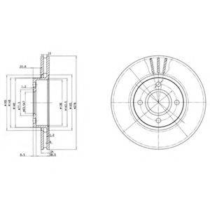 DELPHI BG3056 гальмівний диск