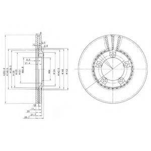 DELPHI BG3071 гальмівний диск