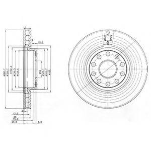 DELPHI BG3078 гальмівний диск