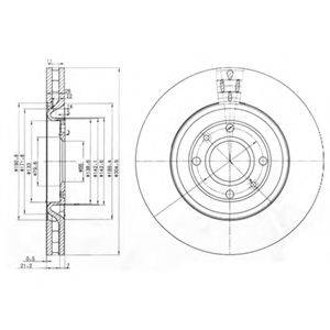 DELPHI BG3529 гальмівний диск