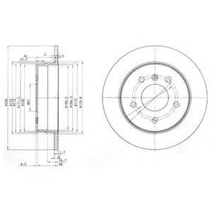 DELPHI BG3710 гальмівний диск