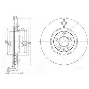 DELPHI BG3740 гальмівний диск