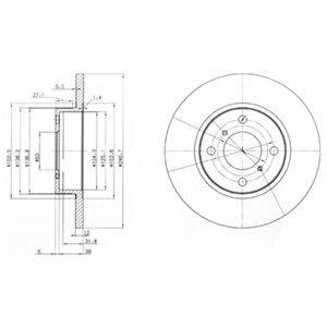 DELPHI BG3769 гальмівний диск