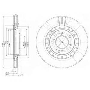 DELPHI BG3796 гальмівний диск