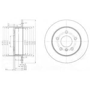 DELPHI BG3910 гальмівний диск