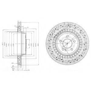 DELPHI BG3917 гальмівний диск