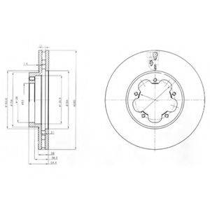 DELPHI BG4007 гальмівний диск