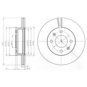 DELPHI BG4009 гальмівний диск