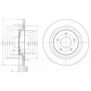 DELPHI BG4026 гальмівний диск