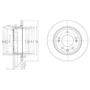 DELPHI BG4082 гальмівний диск