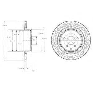 DELPHI BG4307 гальмівний диск