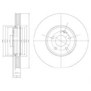 DELPHI BG9020 гальмівний диск