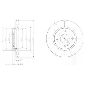 DELPHI BG4170 гальмівний диск