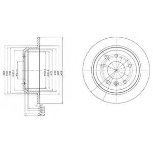 DELPHI BG2515 гальмівний диск