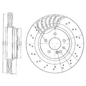 DELPHI BG3880 гальмівний диск