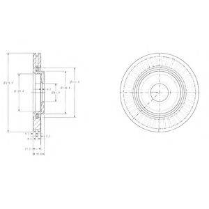 DELPHI BG3620C гальмівний диск