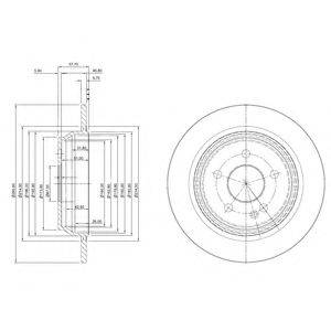 DELPHI BG4063C гальмівний диск