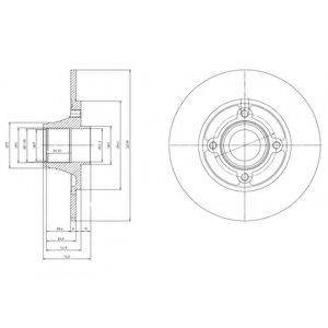 DELPHI BG9033RSC гальмівний диск