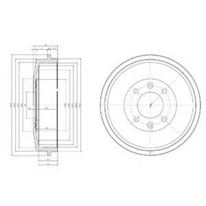 DELPHI BF265 Гальмівний барабан