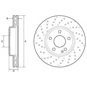 DELPHI BG4657C гальмівний диск