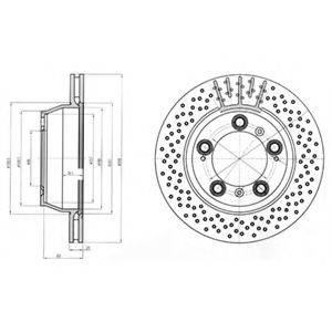 DELPHI BG4163C гальмівний диск