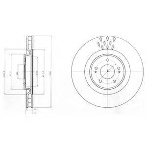 DELPHI BG9072C гальмівний диск