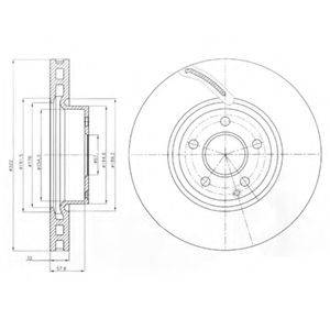 DELPHI BG9075C гальмівний диск