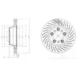 DELPHI BG9097C гальмівний диск