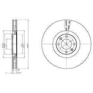 DELPHI BG9107C гальмівний диск