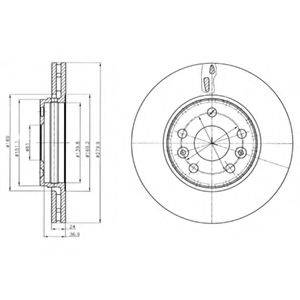 DELPHI BG4317C гальмівний диск