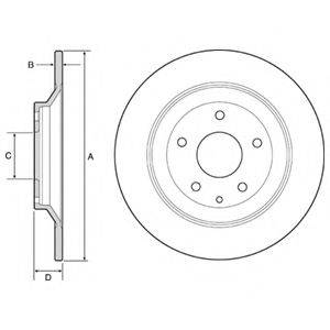 DELPHI BG4567C гальмівний диск