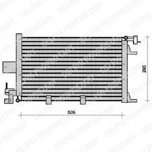 DELPHI TSP0225053 Конденсатор, кондиціонер