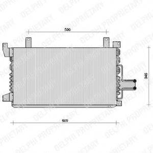 DELPHI TSP0225058 Конденсатор, кондиціонер