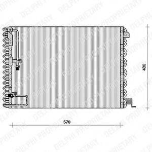 DELPHI TSP0225076 Конденсатор, кондиціонер