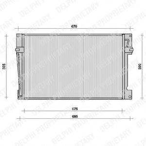 DELPHI TSP0225078 Конденсатор, кондиціонер