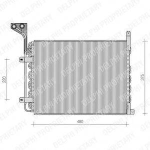 DELPHI TSP0225082 Конденсатор, кондиціонер