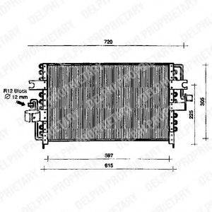 DELPHI TSP0225087 Конденсатор, кондиціонер