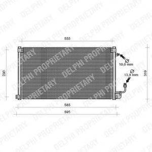 DELPHI TSP0225119 Конденсатор, кондиціонер