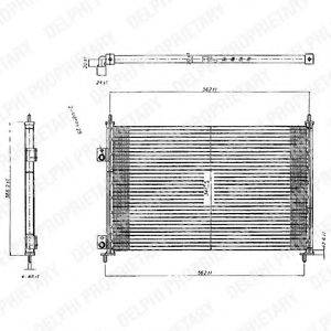 DELPHI TSP0225209 Конденсатор, кондиціонер