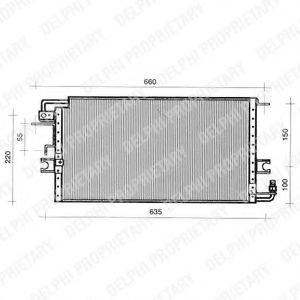 DELPHI TSP0225386 Конденсатор, кондиціонер