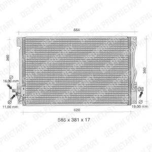 DELPHI TSP0225395 Конденсатор, кондиціонер