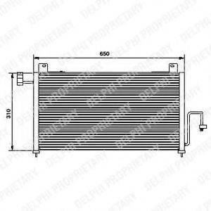 DELPHI TSP0225428 Конденсатор, кондиціонер