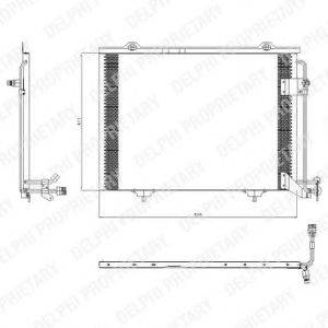 DELPHI TSP0225432 Конденсатор, кондиціонер