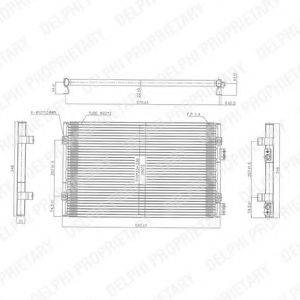 DELPHI TSP0225486 Конденсатор, кондиціонер