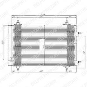 DELPHI TSP0225549 Конденсатор, кондиціонер