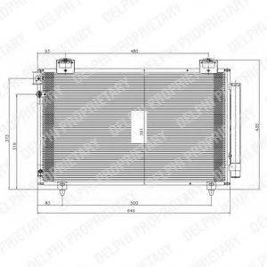 DELPHI TSP0225570 Конденсатор, кондиціонер