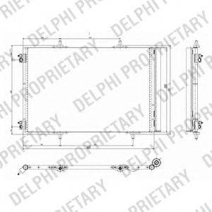 DELPHI TSP0225642 Конденсатор, кондиціонер