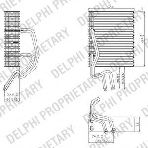 DELPHI TSP0525177 Випарник, кондиціонер