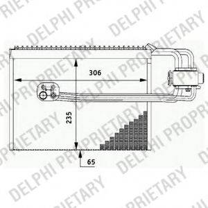 DELPHI TSP0525184 Випарник, кондиціонер