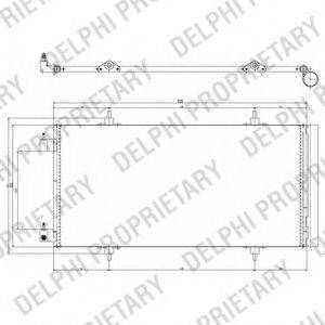 DELPHI TSP0225637 Конденсатор, кондиціонер